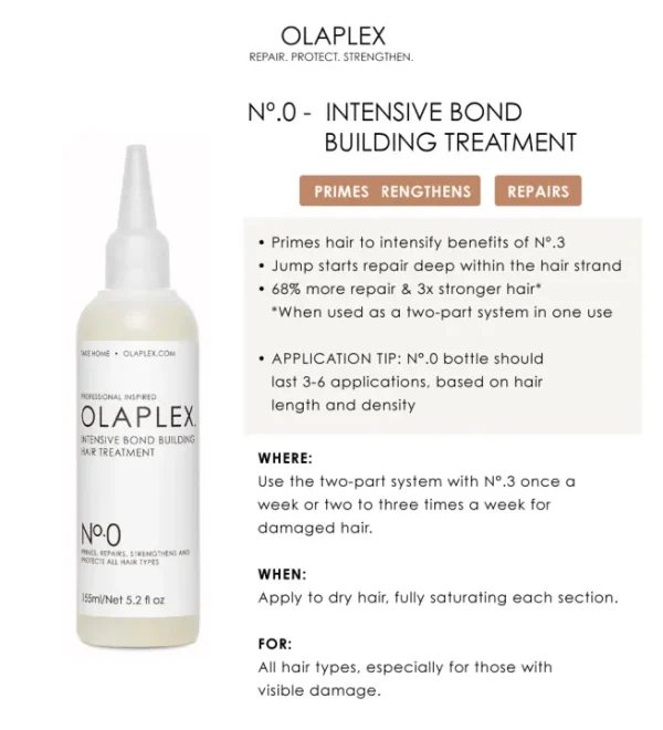 OLAPLEX No.0 Intensive Bond Builder For Damaged Hair 155ml - Image 2