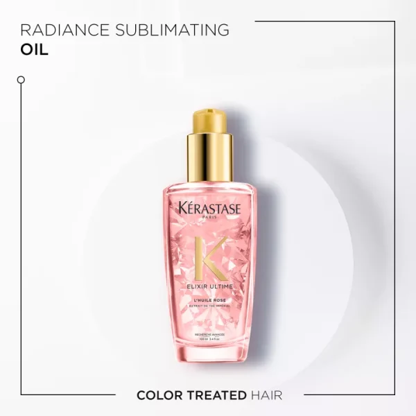 Kérastase Elixir Ultime Rose Hair Oil for Colored Hair 100ml - Image 2