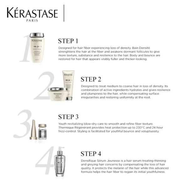 Kérastase Densifique Shampoo for Thinning and Hair Loss 250ml - Image 4