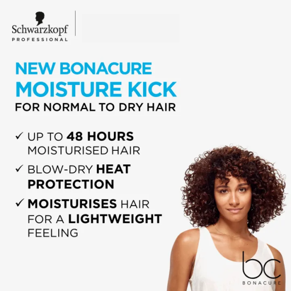 Schwarzkopf Professional NEW BC Bonacure Moisture Kick Conditioner 200ml - Image 3