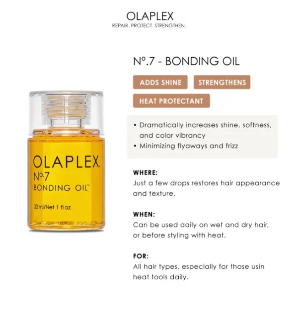 OLAPLEX No.7 Bonding Oil For Damaged Hair 30ml - Image 5