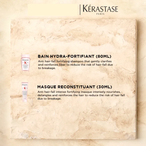 Kérastase Anti-Hair Fall Ritual (Genesis Shampoo 250ml + Conditioner 200ml + Serum 30ml) - Image 3