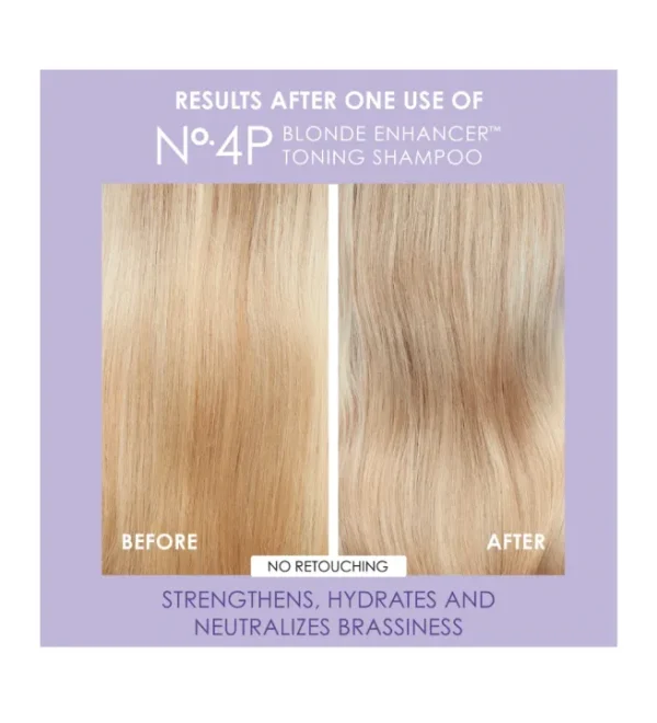 OLAPLEX No.4P Blonde Enhancer Toning Shampoo For Bleached Hair 250ml - Image 6