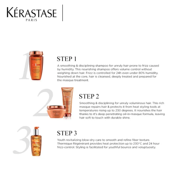 Kérastase Discipline Oleo Relax Shampoo For Frizzy and Unruly Hair 250ml - Image 5