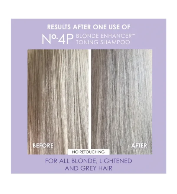 OLAPLEX No.4P Blonde Enhancer Toning Shampoo For Bleached Hair 250ml - Image 5