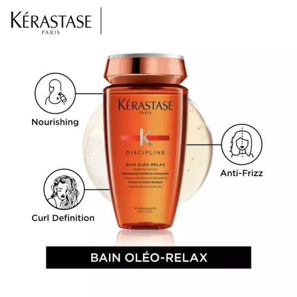 Kérastase Discipline Oleo Relax Shampoo For Frizzy and Unruly Hair 250ml - Image 3