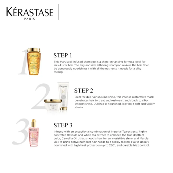 Kérastase Elixir Ultime Rose Hair Oil for Colored Hair 100ml - Image 5