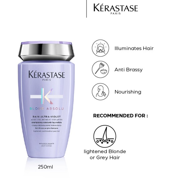 Kerastase Blond Absolu Bain Ultra-Violet Shampoo For Bleached Hair