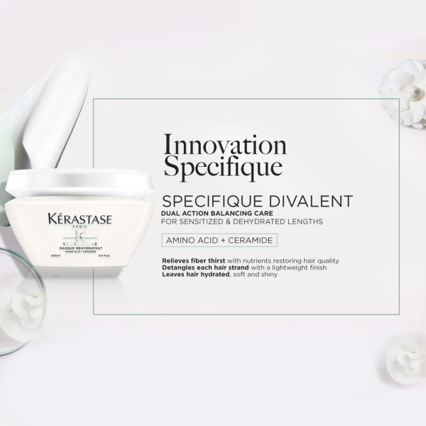 Kerastase Oily Scalp Ritual: Specifique Bain Divalent Shampoo 250ml &Masque Rehydratant &Argile Purifying Cleansing Clay - Image 5