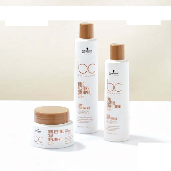 Schwarzkopf Professional NEW BC Bonacure Time Restore Shampoo 250ml [NEW LAUNCH] - Image 3